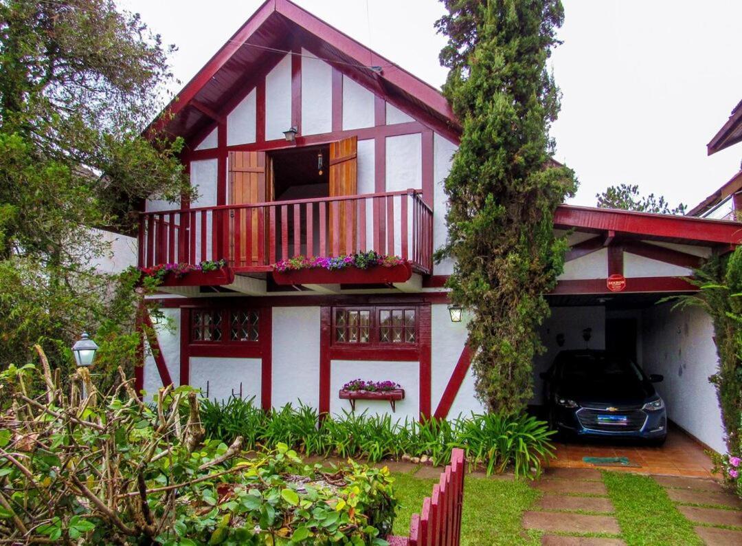 Chale Com Lareira E Wi-Fi Em Campos Do Jordao - Sp Villa Exterior photo